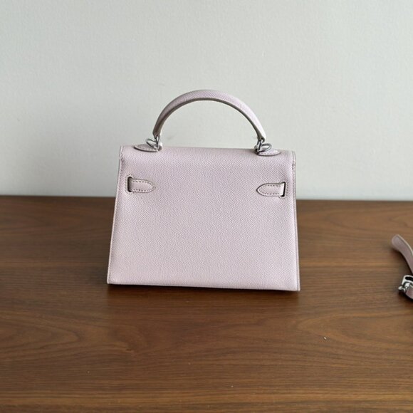 pinkish-purple Genuine Leather  21cm - Picture 4 of 8